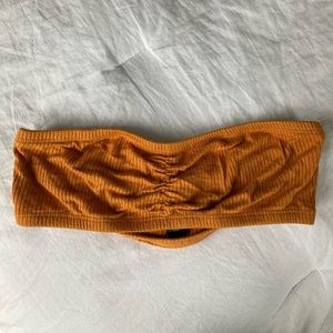 Mustard Yellow Strapless bra or top!